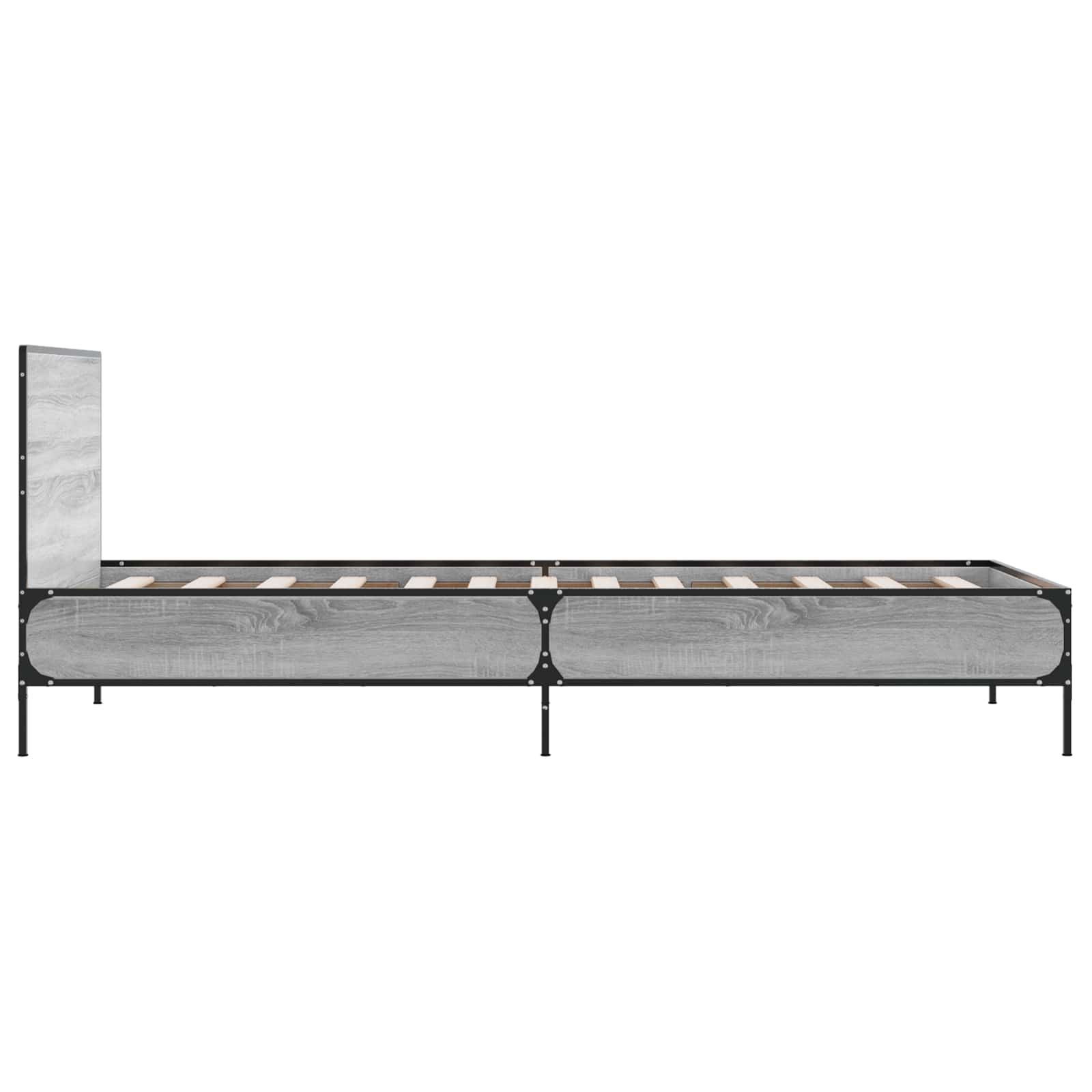 Lovos Rėmas su Galvūgaliu Pilka Sonoma 80 x 200 cm