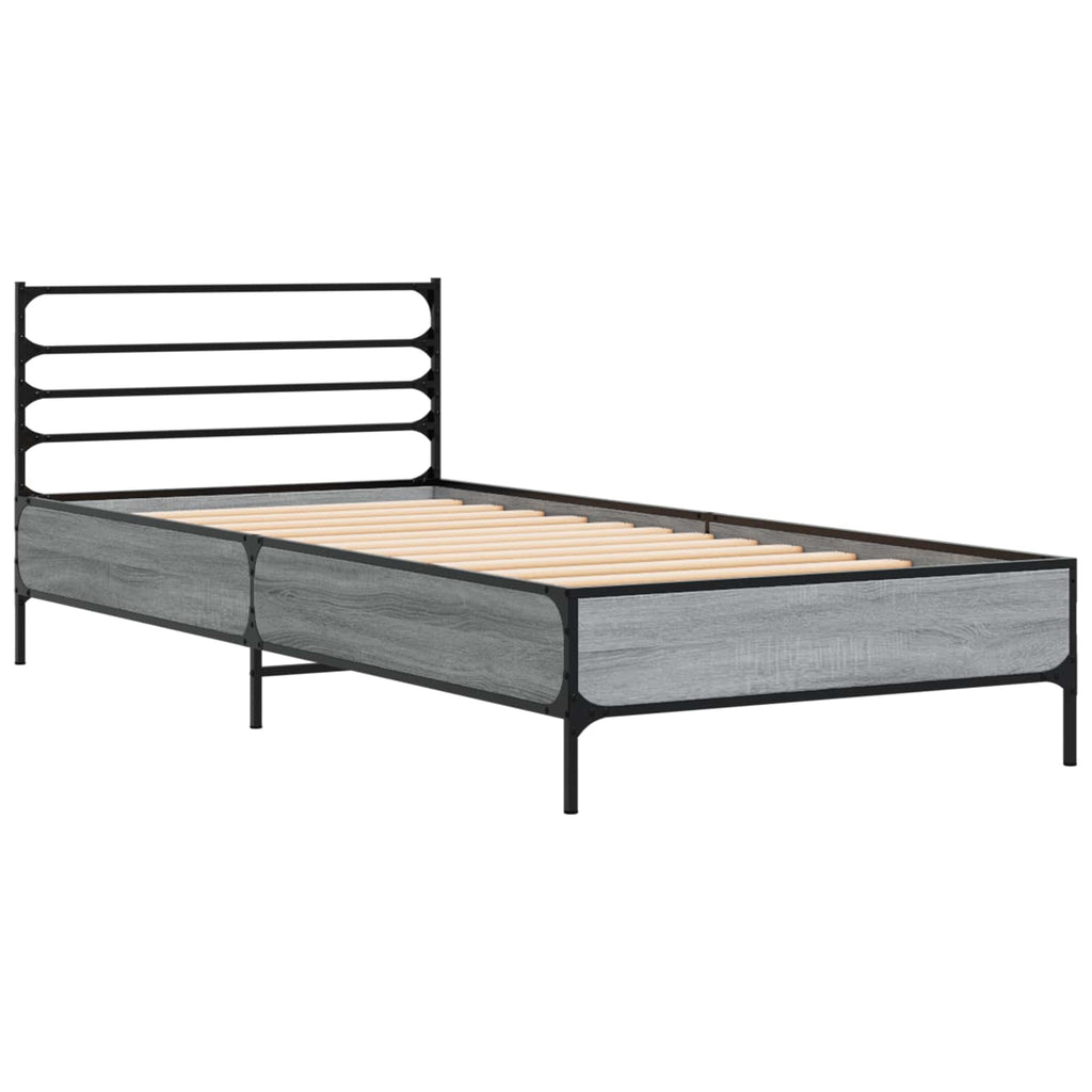 Lovos rėmas Pilka Sonoma 80 x 200 cm Apdirbta mediena