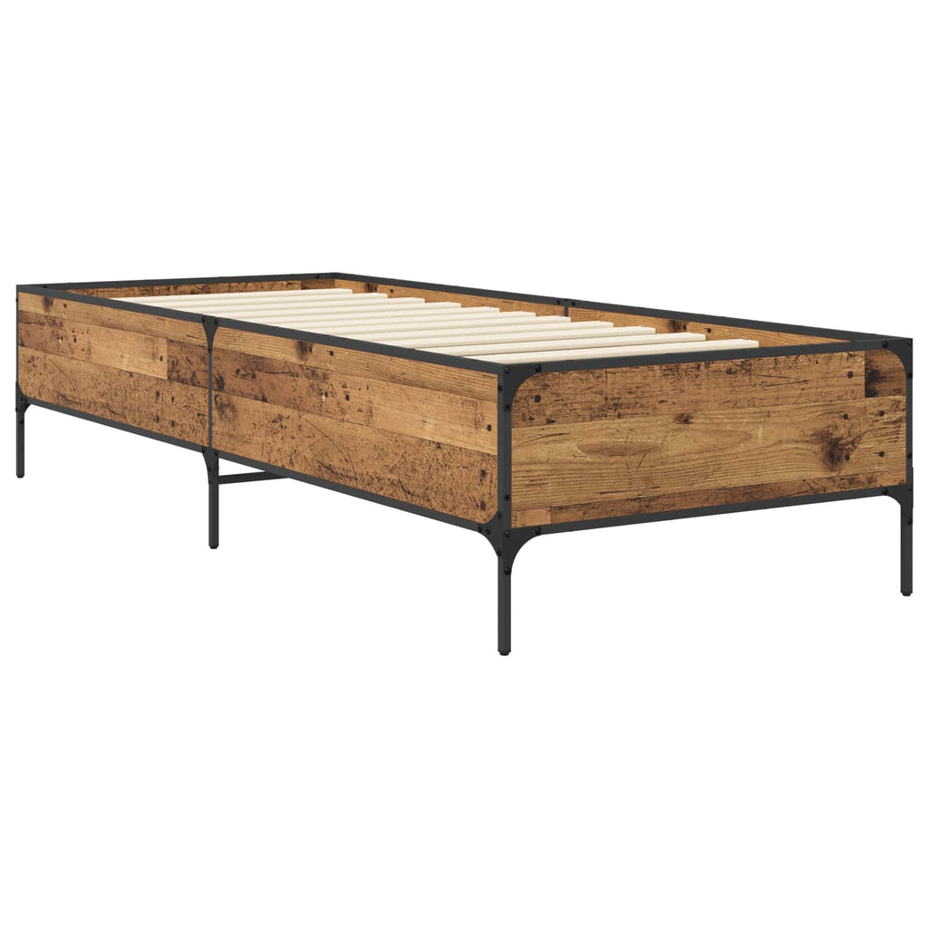 Lovos rėmas Sendintos medienos 80 x 200 cm Apdirbta mediena