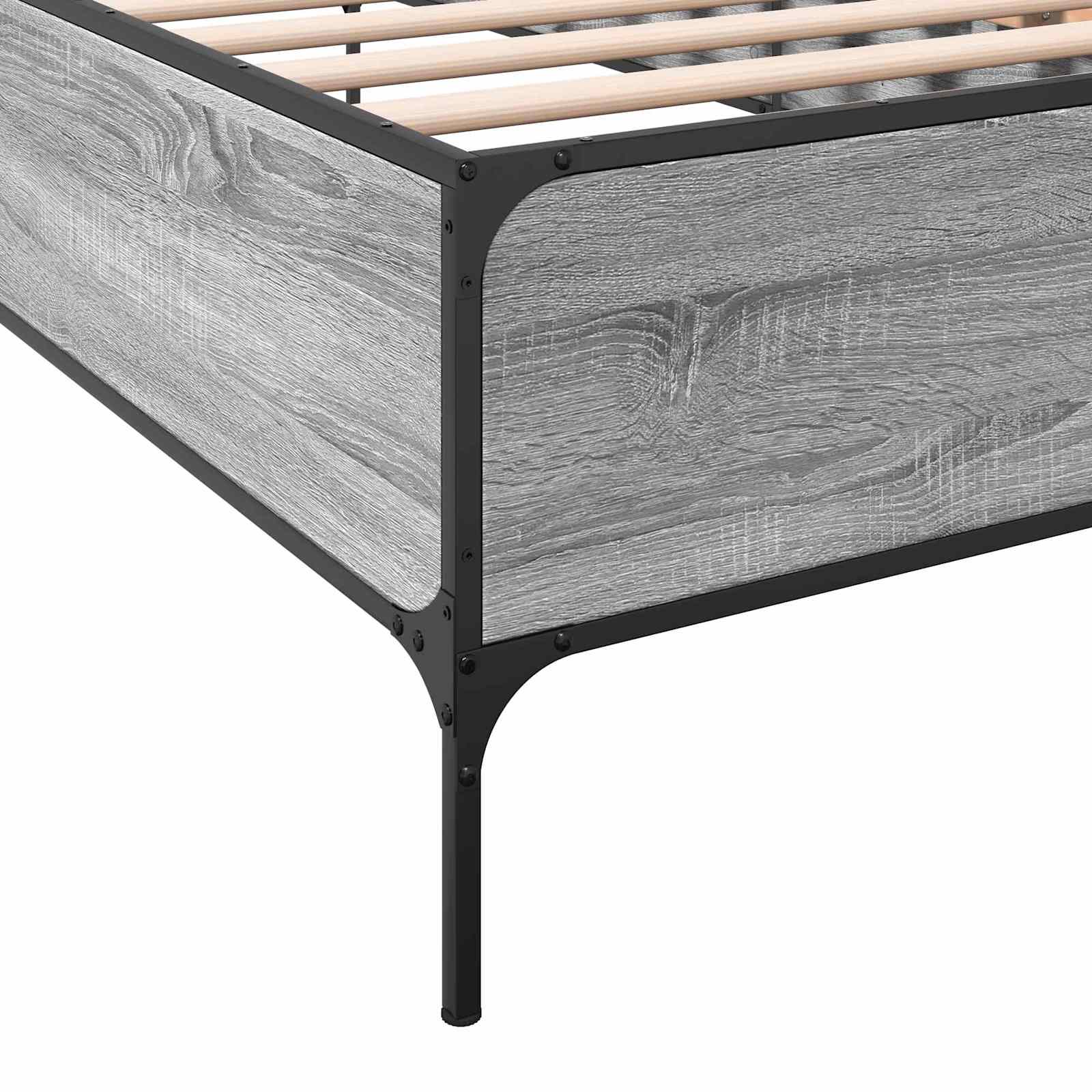 Lovos rėmas Pilka Sonoma 80 x 200 cm Apdirbta mediena
