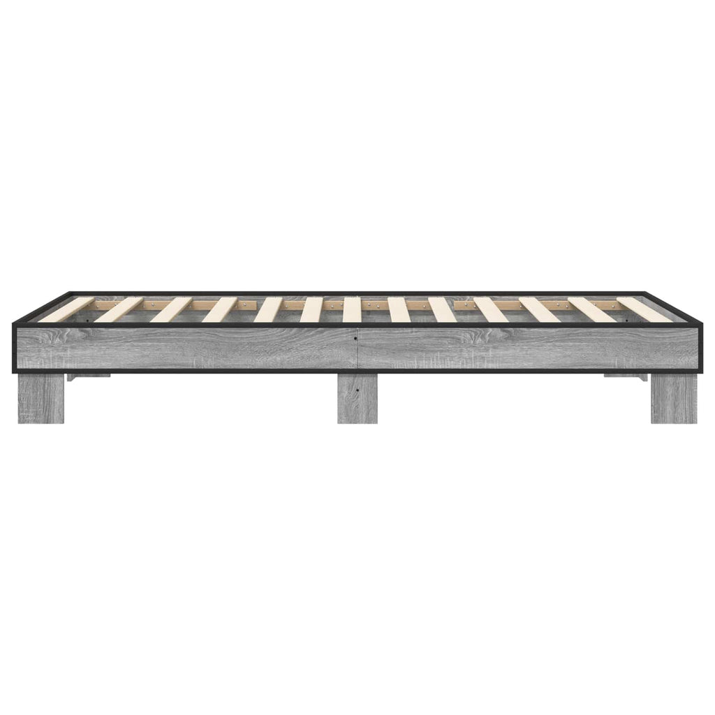 Lovos rėmas Pilka Sonoma 80 x 200 cm Apdirbta mediena