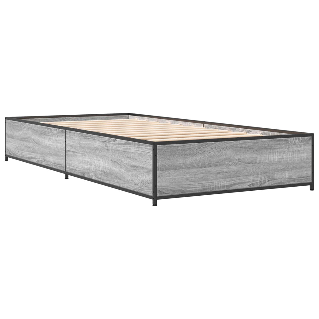 Lovos rėmas Pilka Sonoma 80 x 200 cm Apdirbta mediena