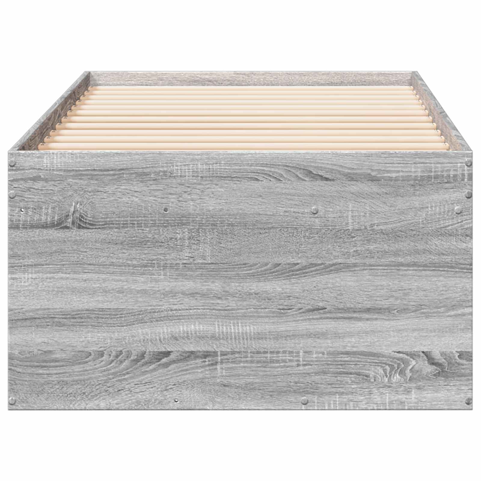 Lovos rėmas su saugojimu su stalčių Pilka Sonoma 80 x 200 cm