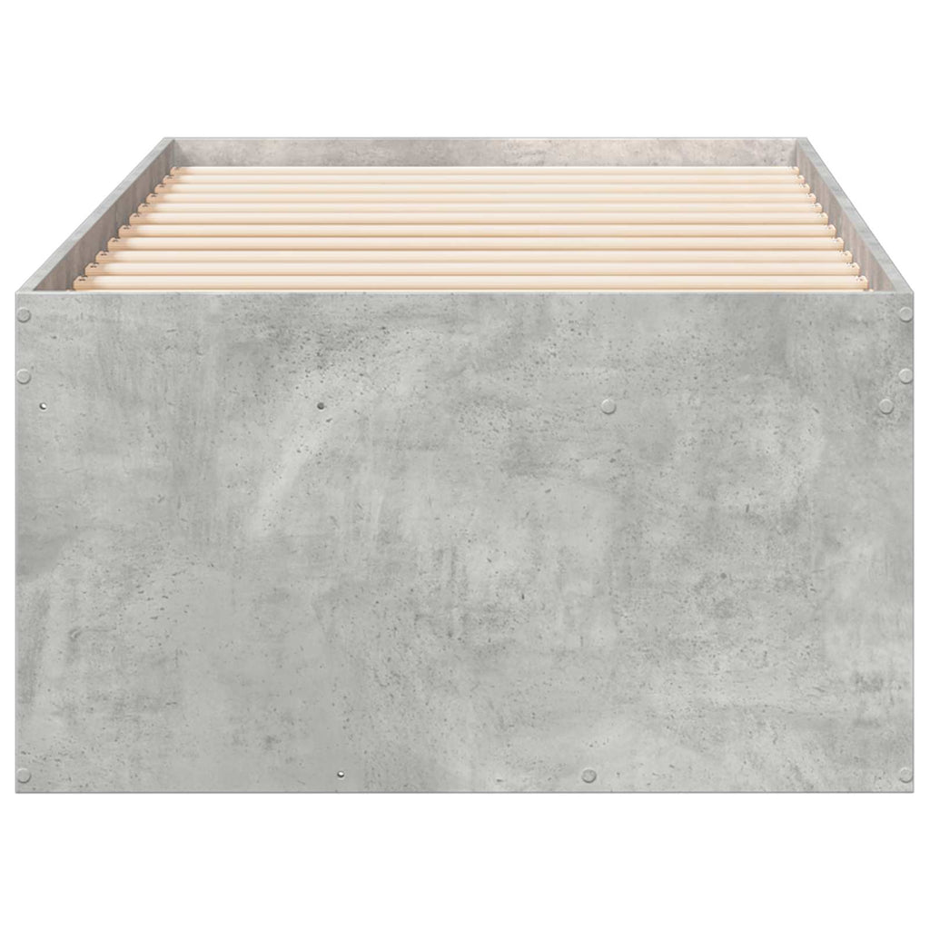 Lovos rėmas su saugojimu su stalčių Betono pilka 80 x 200 cm