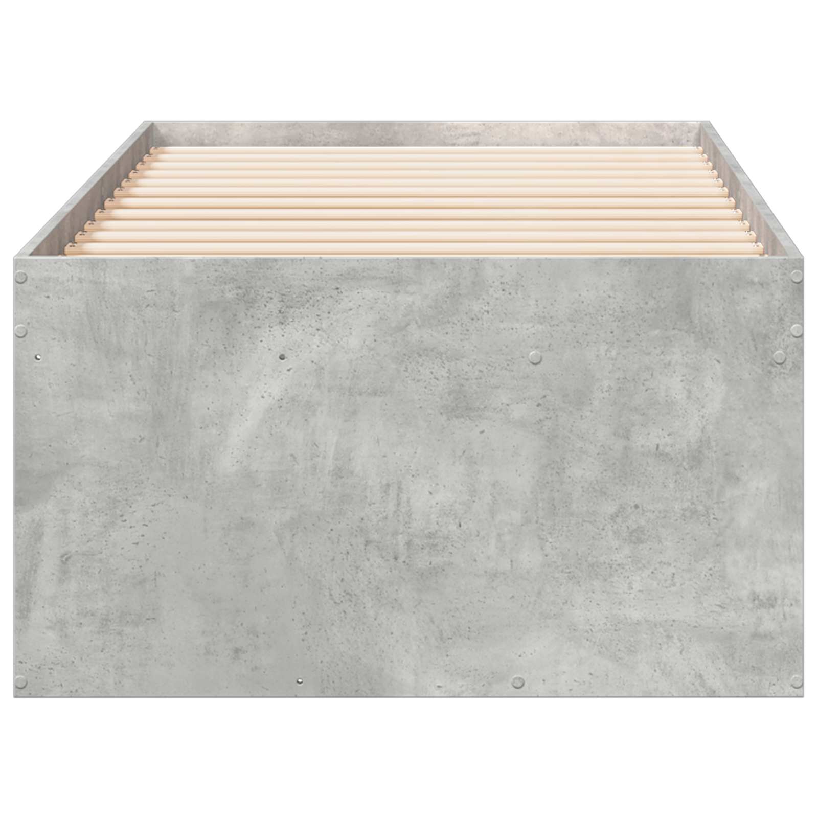 Lovos rėmas su saugojimu su stalčių Betono pilka 80 x 200 cm