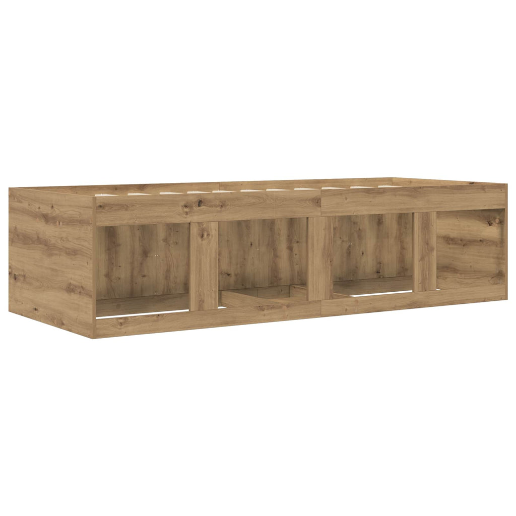 Lovos rėmas su saugojimu su stalčių Artisano ąžuolo 80 x 200 cm