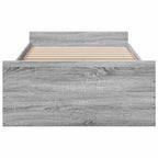 Lovos rėmas su saugojimu su stalčių Pilka Sonoma 80 x 200 cm