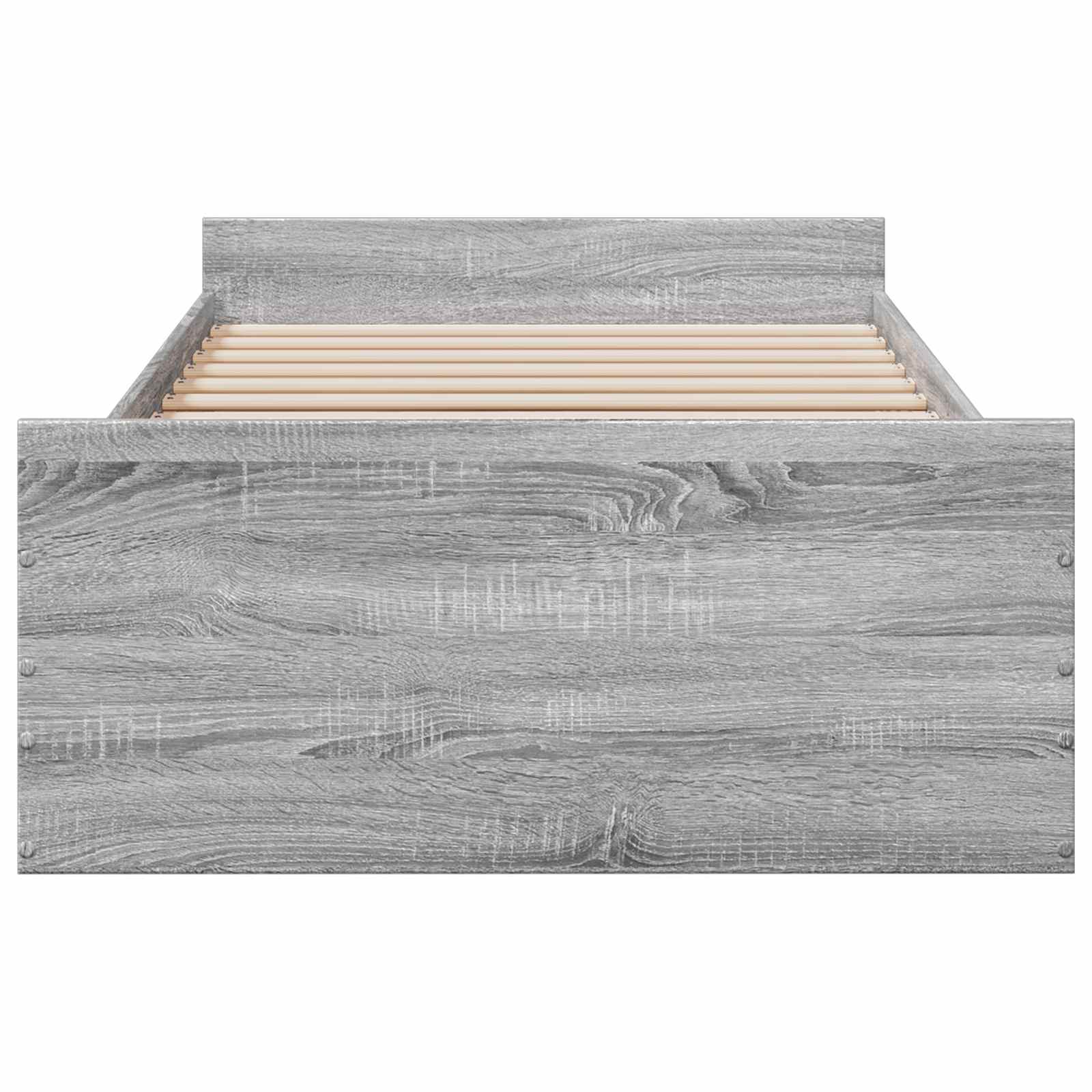 Lovos rėmas su saugojimu su stalčių Pilka Sonoma 80 x 200 cm