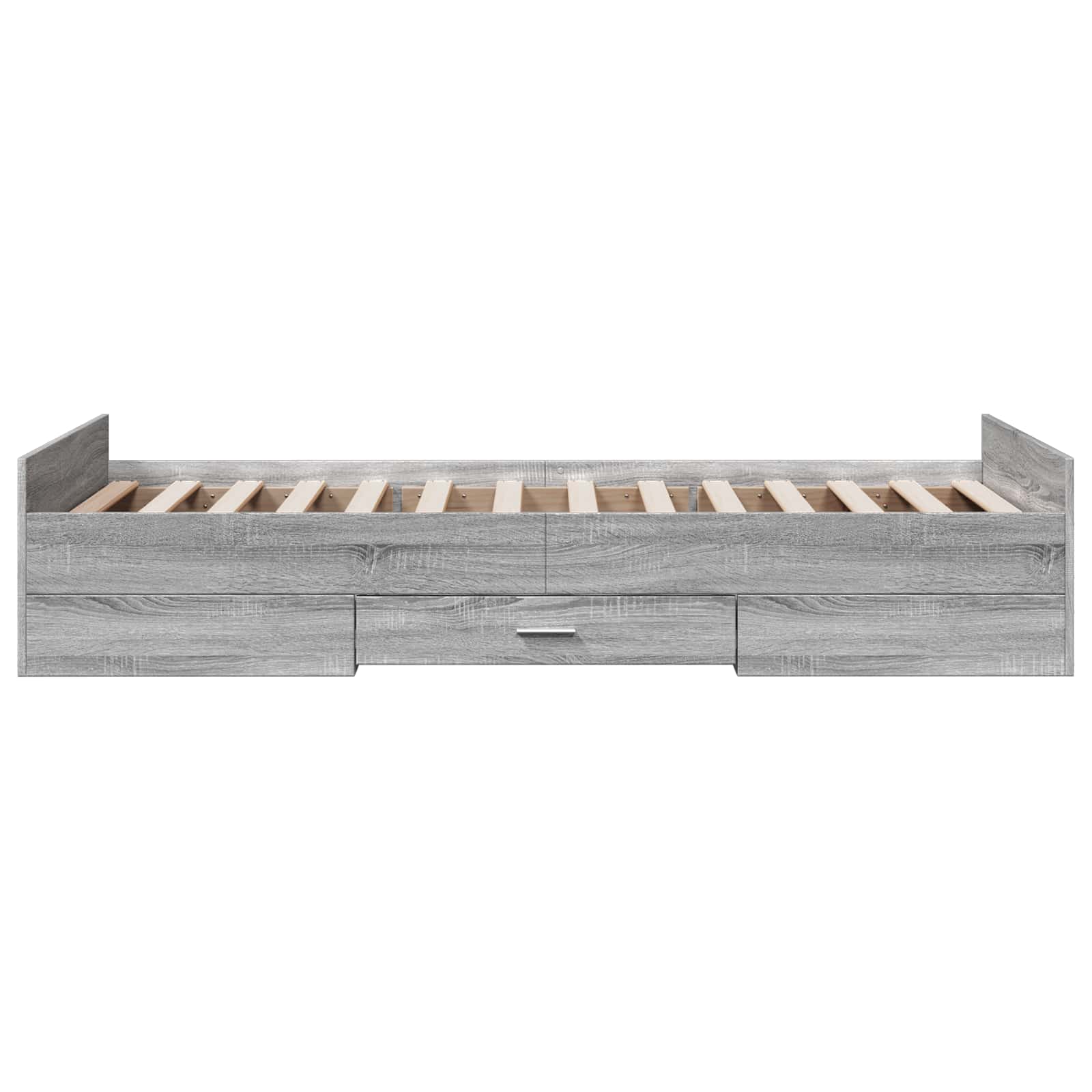 Lovos rėmas su saugojimu su stalčių Pilka Sonoma 80 x 200 cm