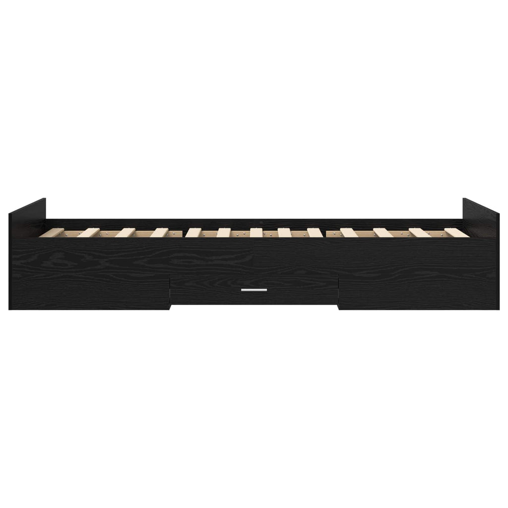 Lovos rėmas su saugojimu su stalčių Juodojo ąžuolo 80 x 200 cm