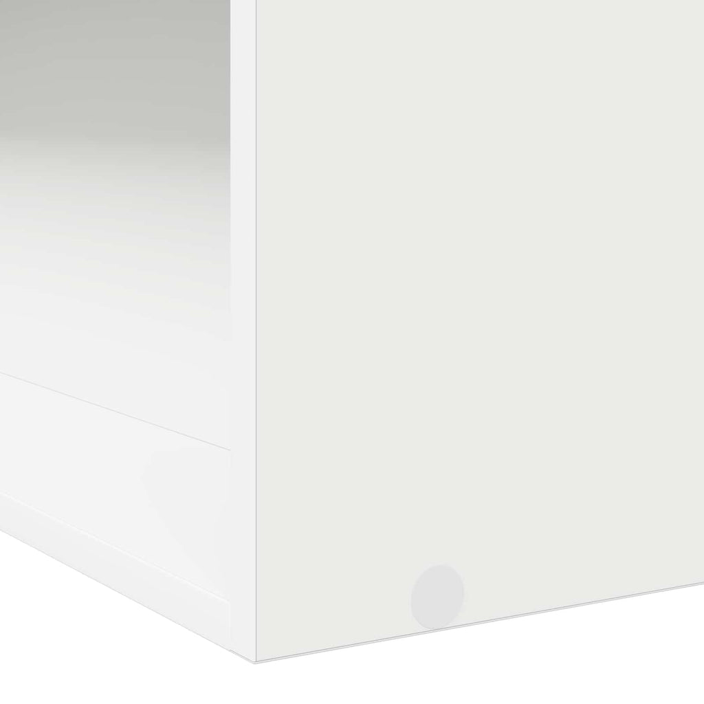 Lovos rėmas su saugojimu Balta 80 x 200 cm Apdirbta mediena