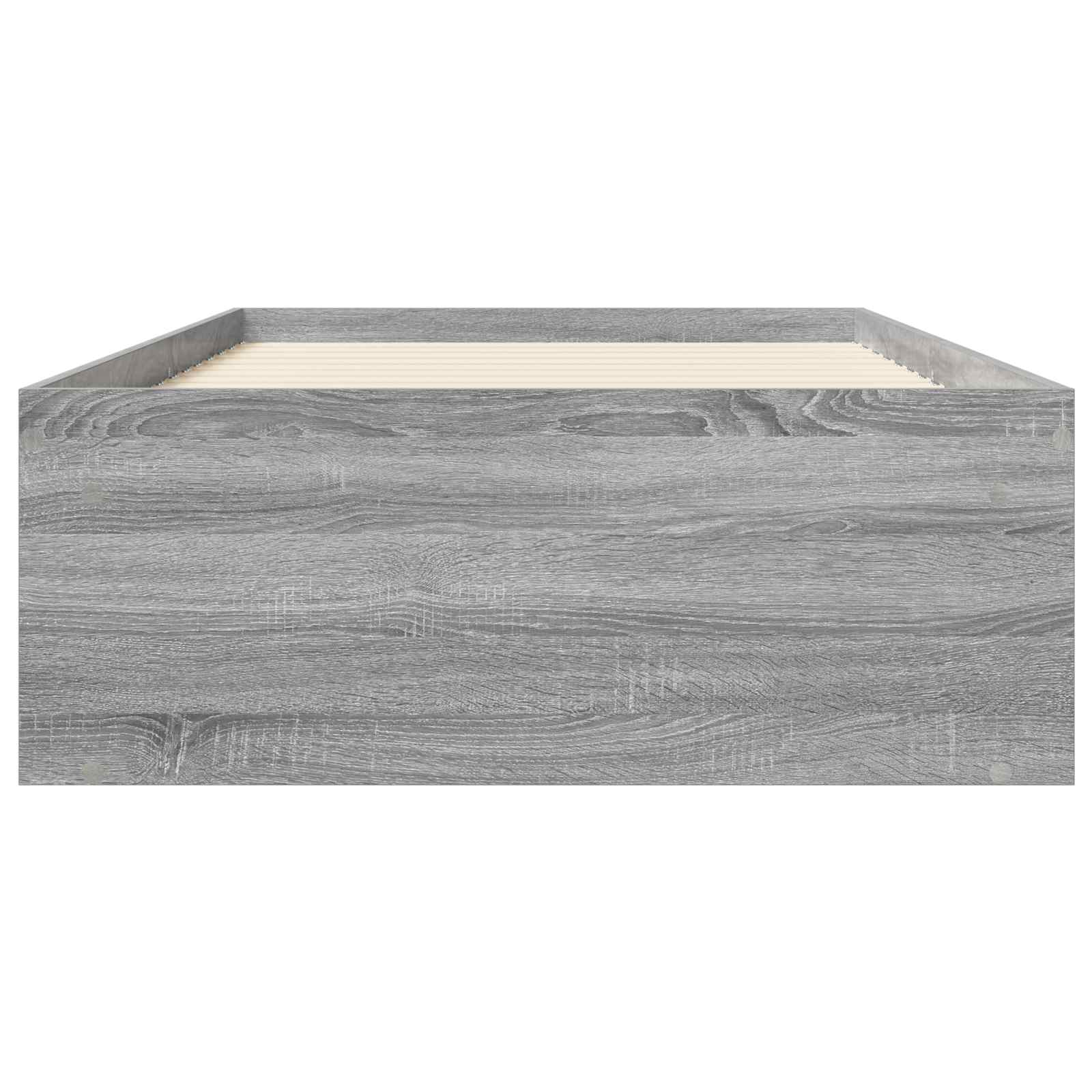 Lovos rėmas su saugojimu su lentyna Pilka Sonoma 80 x 200 cm