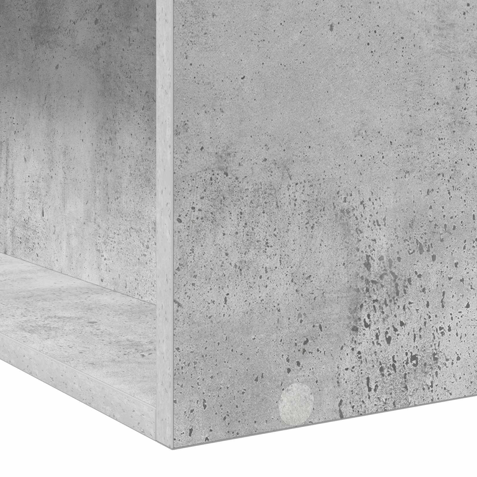 Lovos rėmas su saugojimu su lentyna Betono pilka 80 x 200 cm