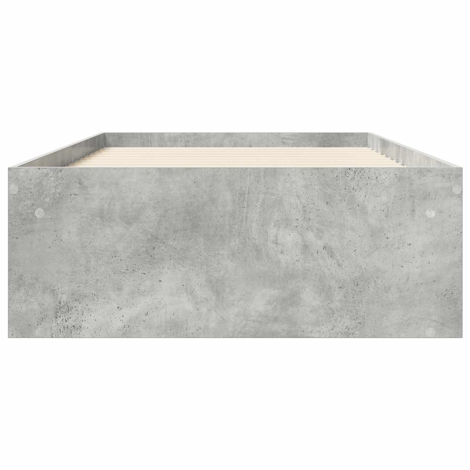 Lovos rėmas su saugojimu su lentyna Betono pilka 80 x 200 cm