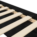 Lovos rėmas su saugojimu su lentyna Juodojo ąžuolo 80 x 200 cm