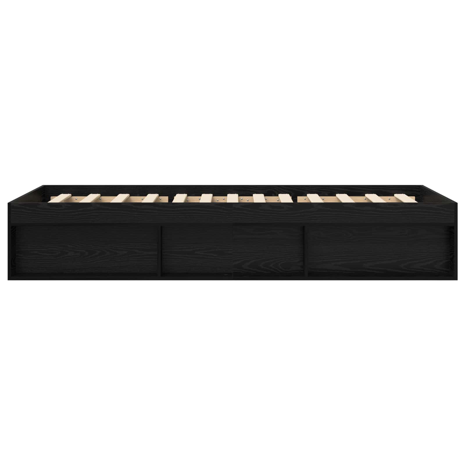 Lovos rėmas su saugojimu su lentyna Juodojo ąžuolo 80 x 200 cm