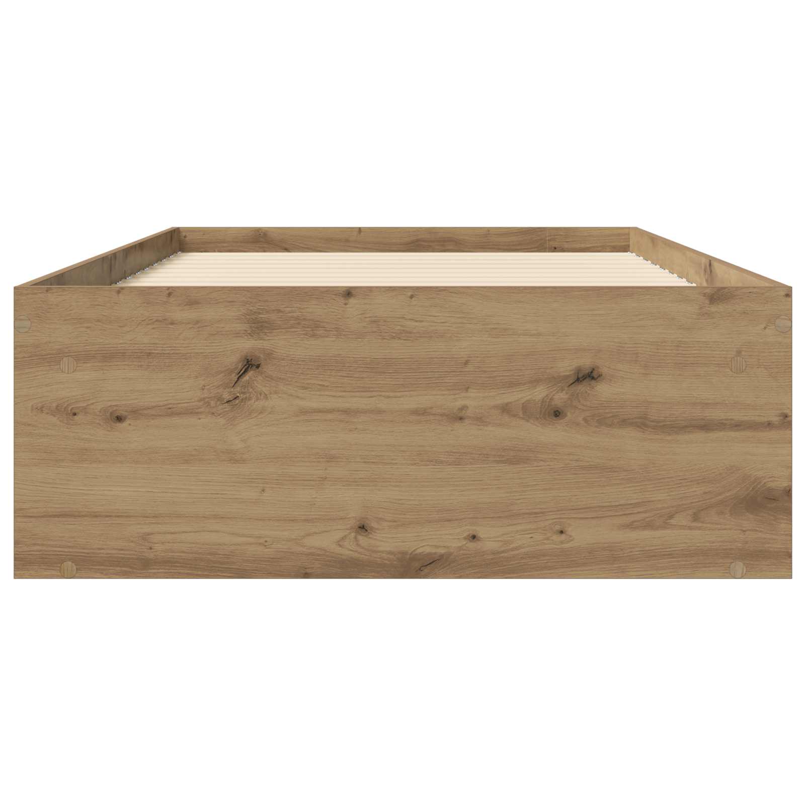 Lovos rėmas su saugojimu su lentyna Artisano ąžuolo 80 x 200 cm