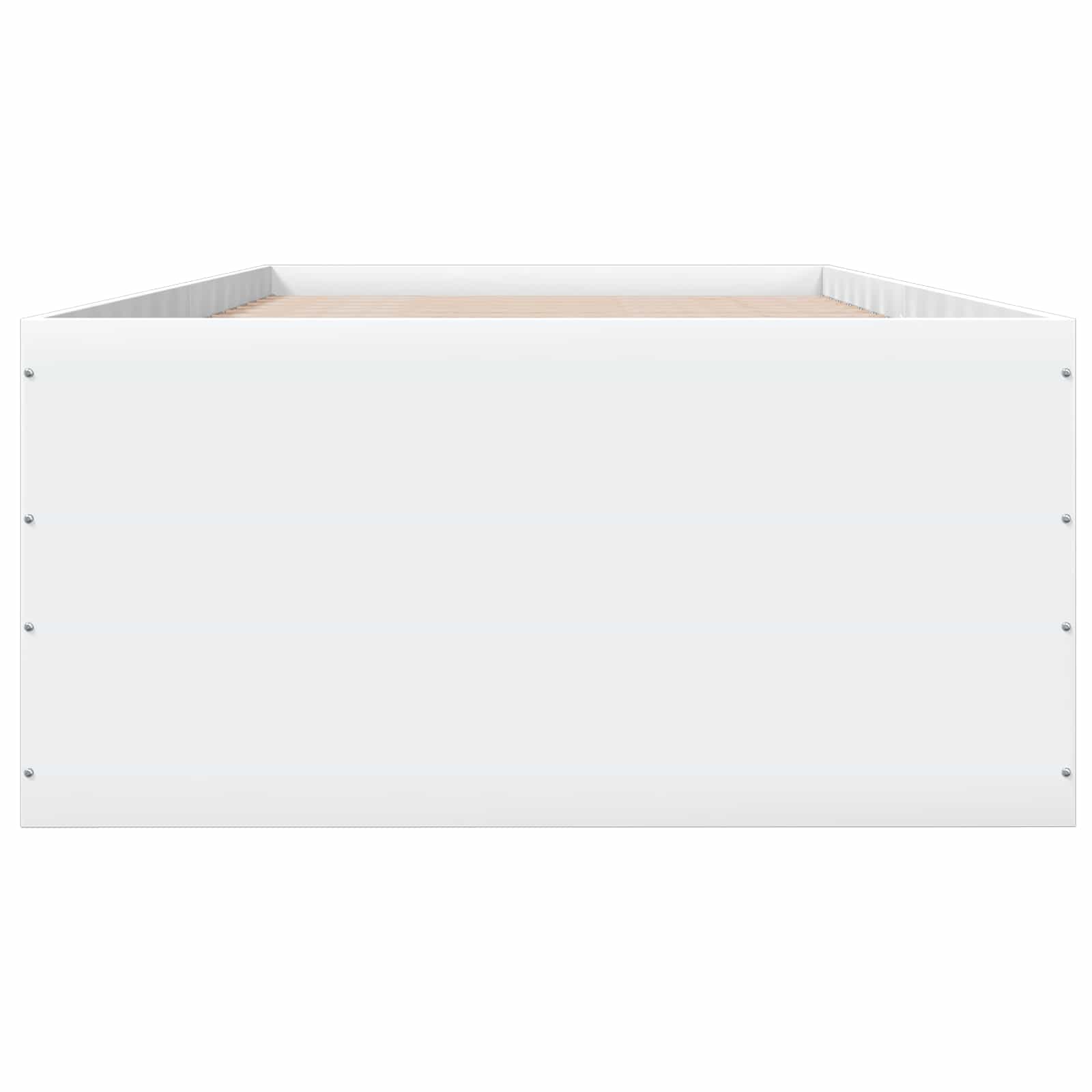 Grindų lovos rėmas Balta 80 x 200 cm Apdirbta mediena