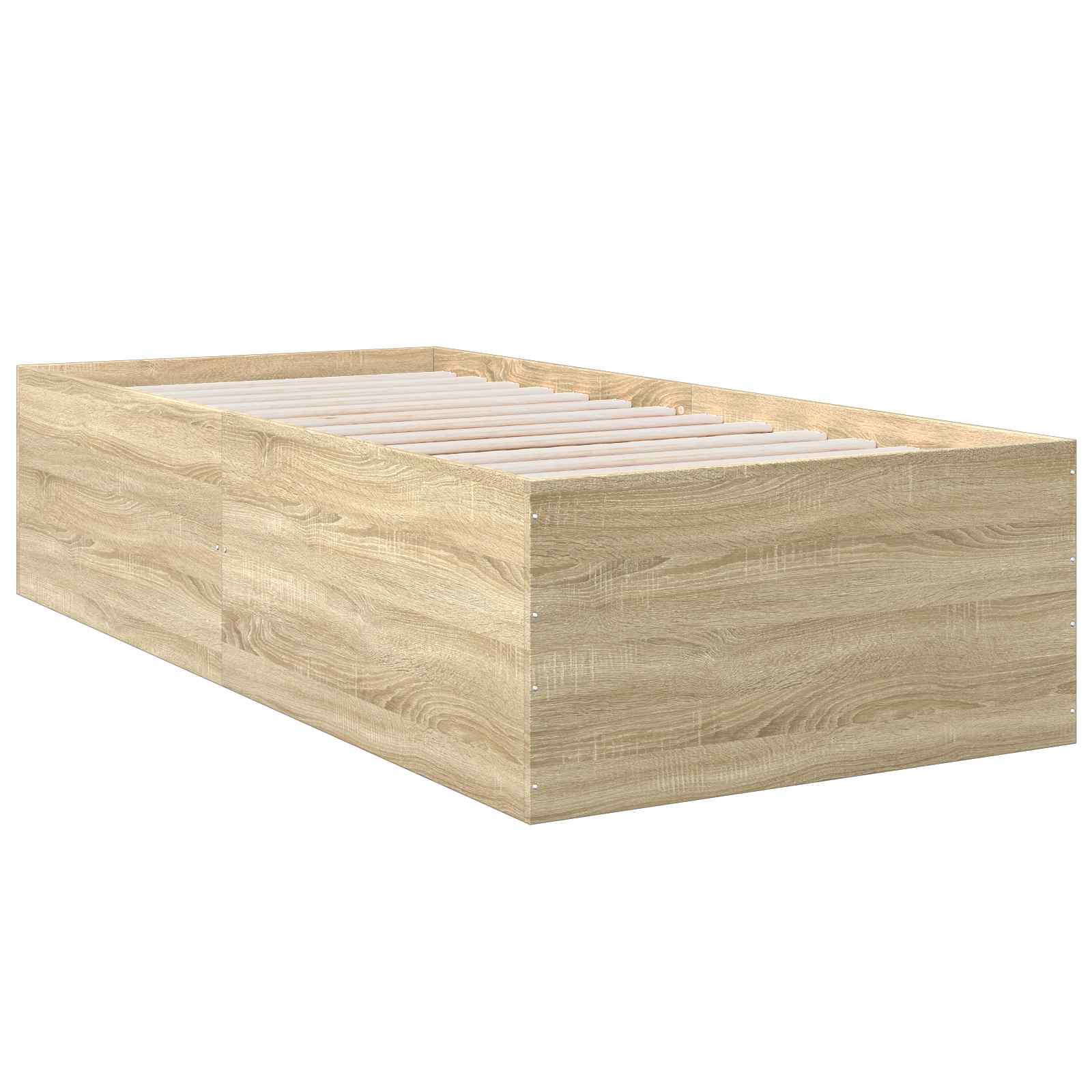 Grindų lovos rėmas Sonoma ąžuolas 80 x 200 cm Apdirbta mediena