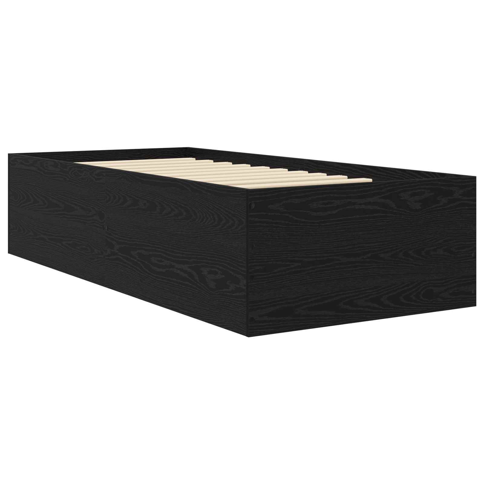 Grindų lovos rėmas Juodojo ąžuolo 80 x 200 cm Apdirbta mediena