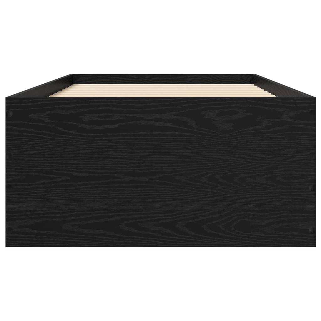 Grindų lovos rėmas Juodojo ąžuolo 80 x 200 cm Apdirbta mediena