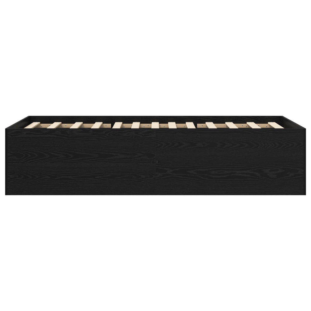 Grindų lovos rėmas Juodojo ąžuolo 80 x 200 cm Apdirbta mediena