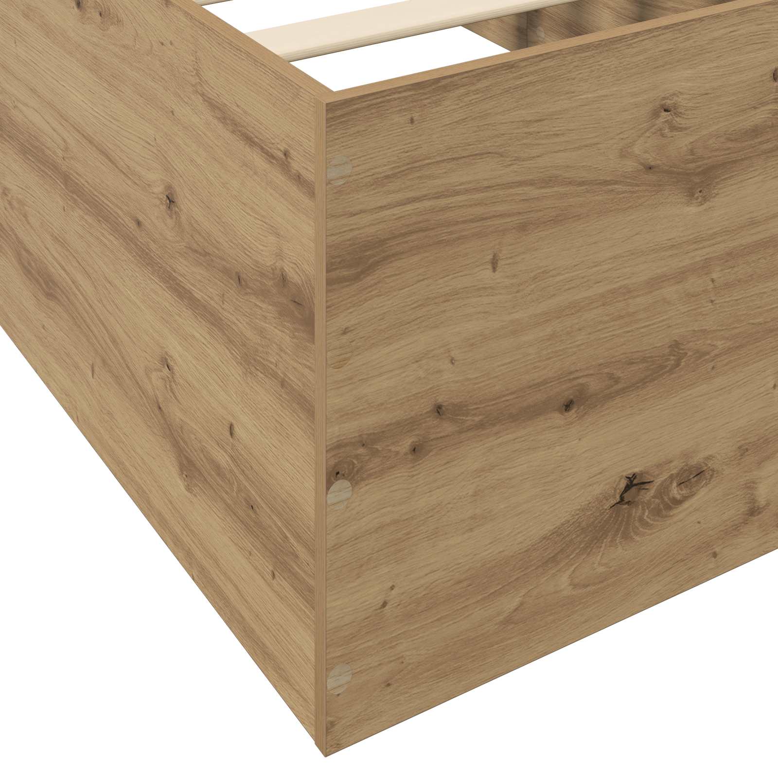 Grindų lovos rėmas Artisano ąžuolo 80 x 200 cm Apdirbta mediena