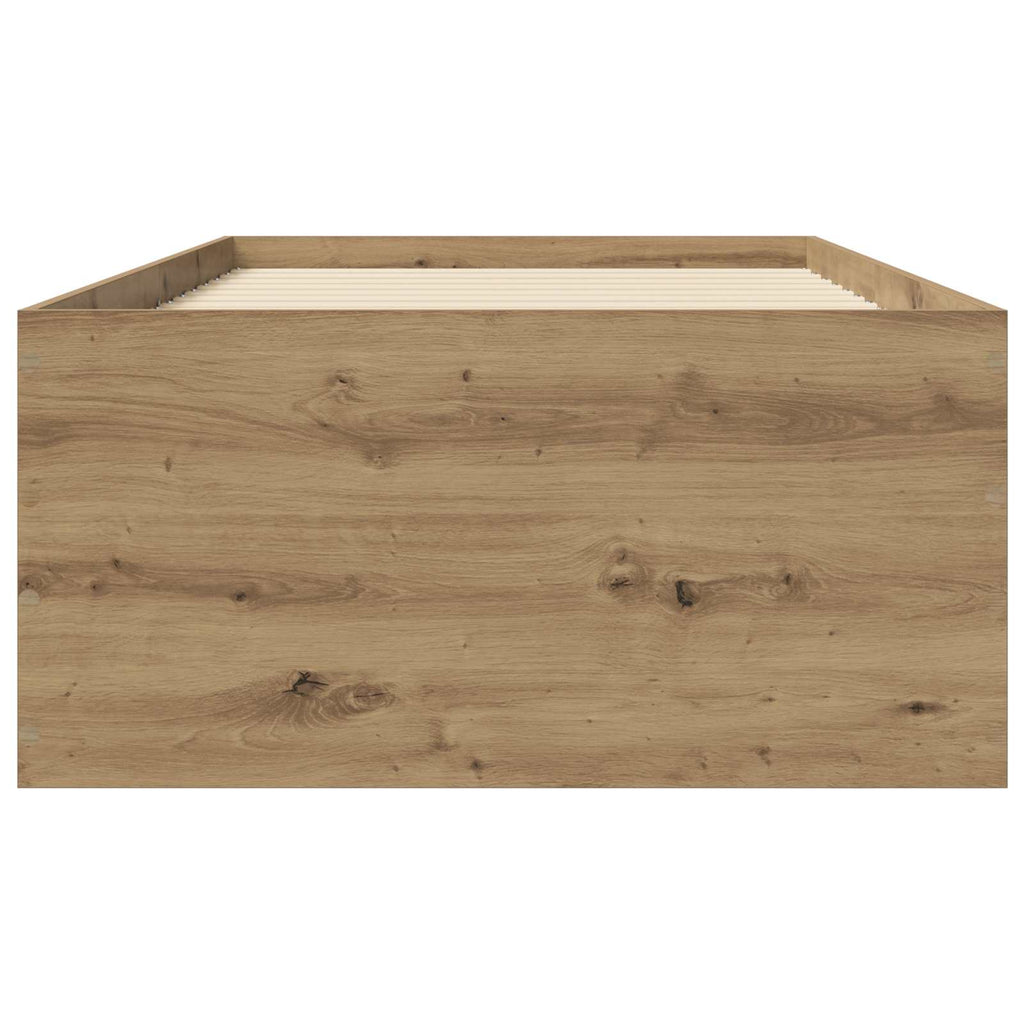 Grindų lovos rėmas Artisano ąžuolo 80 x 200 cm Apdirbta mediena