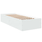 Grindų lovos rėmas Balta 80 x 200 cm Apdirbta mediena