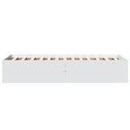Grindų lovos rėmas Balta 80 x 200 cm Apdirbta mediena