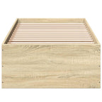 Grindų lovos rėmas Sonoma ąžuolas 80 x 200 cm Apdirbta mediena