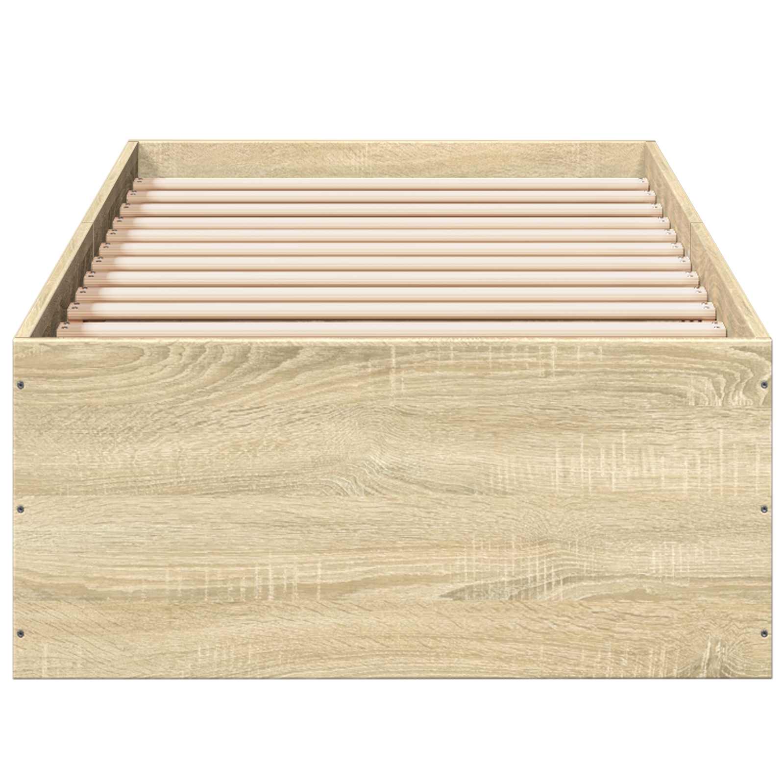 Grindų lovos rėmas Sonoma ąžuolas 80 x 200 cm Apdirbta mediena
