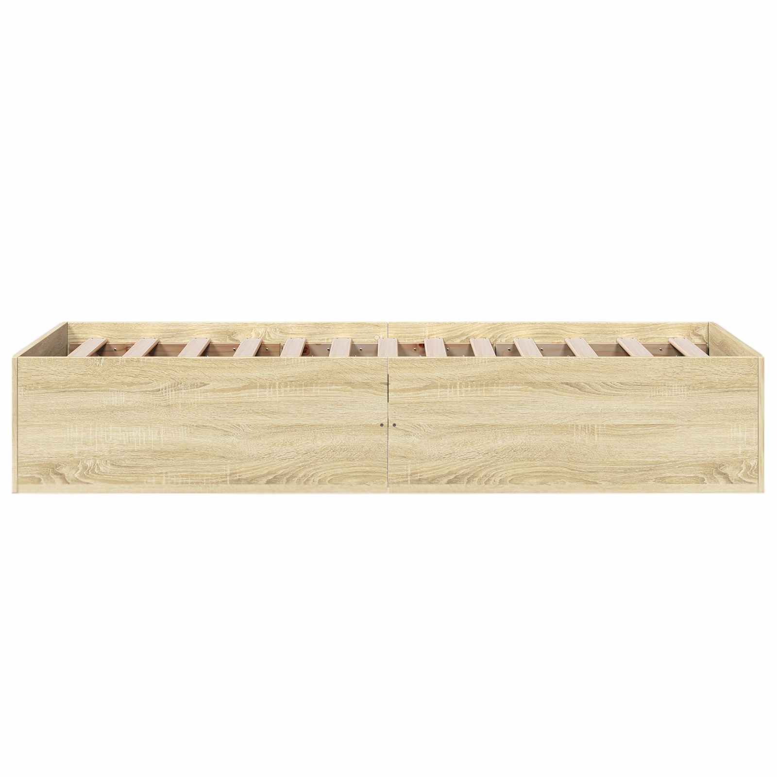 Grindų lovos rėmas Sonoma ąžuolas 80 x 200 cm Apdirbta mediena