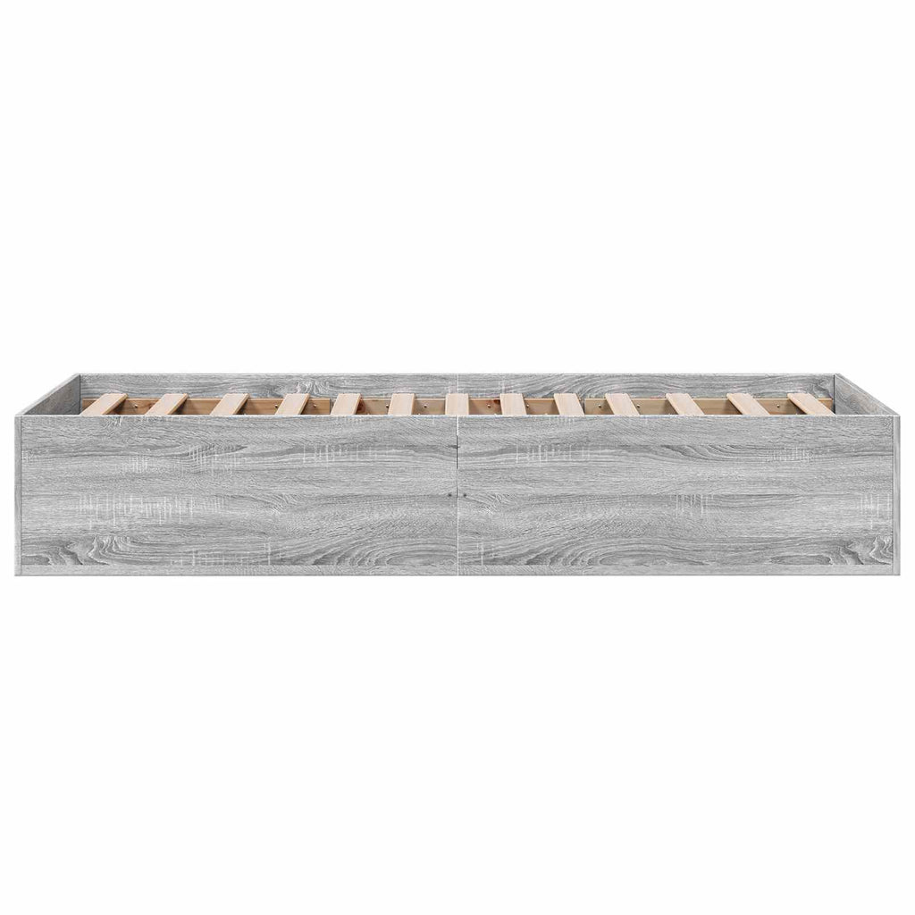 Grindų lovos rėmas Pilka Sonoma 80 x 200 cm Apdirbta mediena