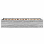 Grindų lovos rėmas Pilka Sonoma 80 x 200 cm Apdirbta mediena