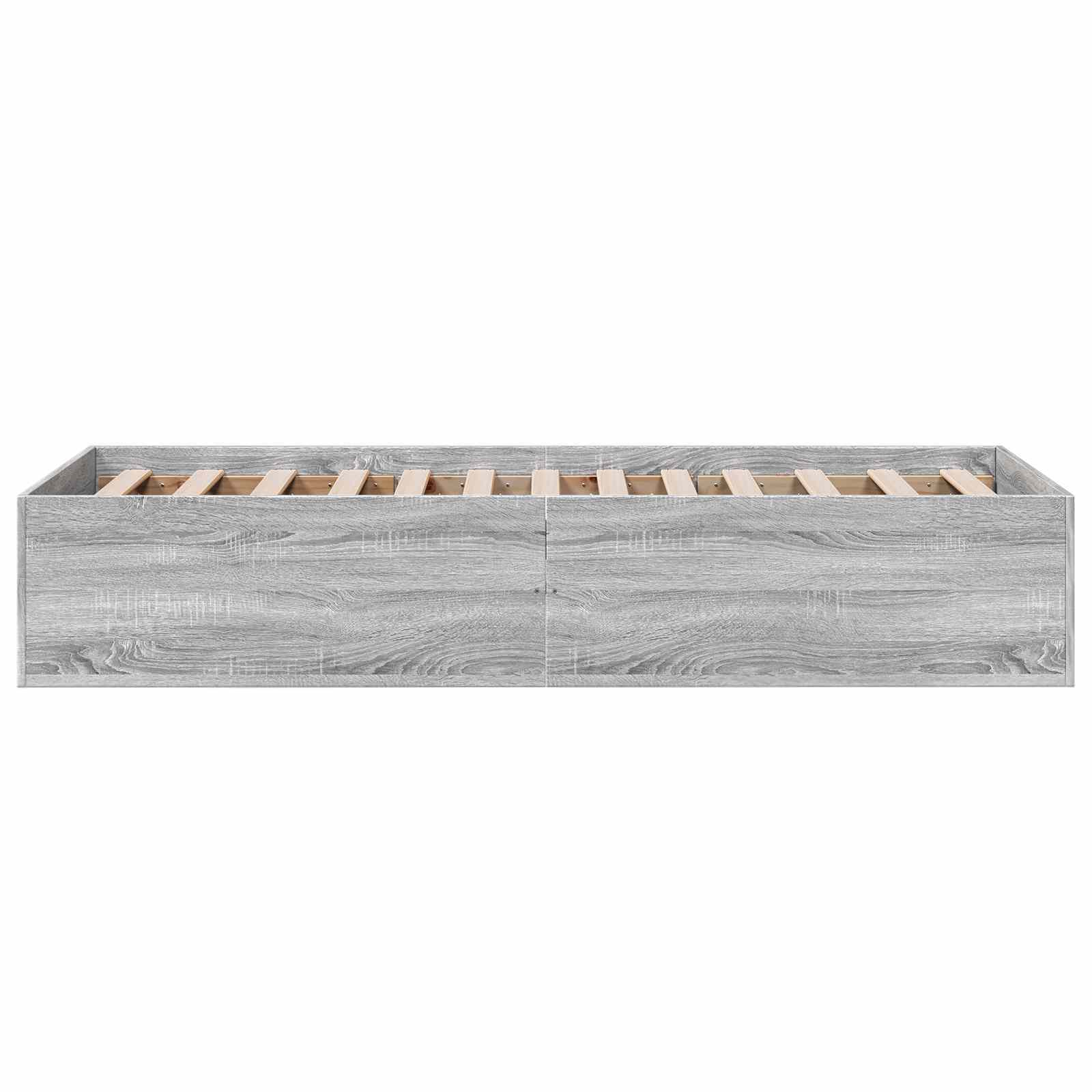 Grindų lovos rėmas Pilka Sonoma 80 x 200 cm Apdirbta mediena