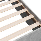 Grindų lovos rėmas Betono pilka 80 x 200 cm Apdirbta mediena