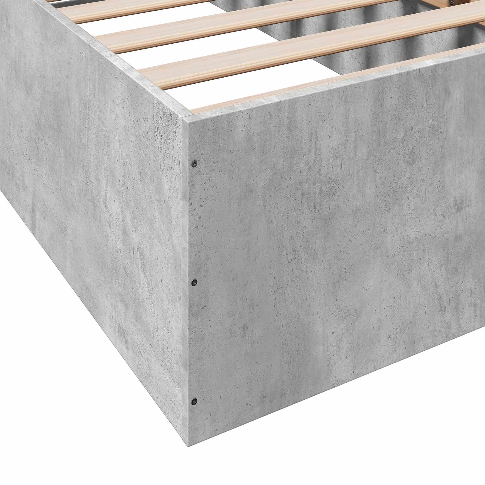 Grindų lovos rėmas Betono pilka 80 x 200 cm Apdirbta mediena