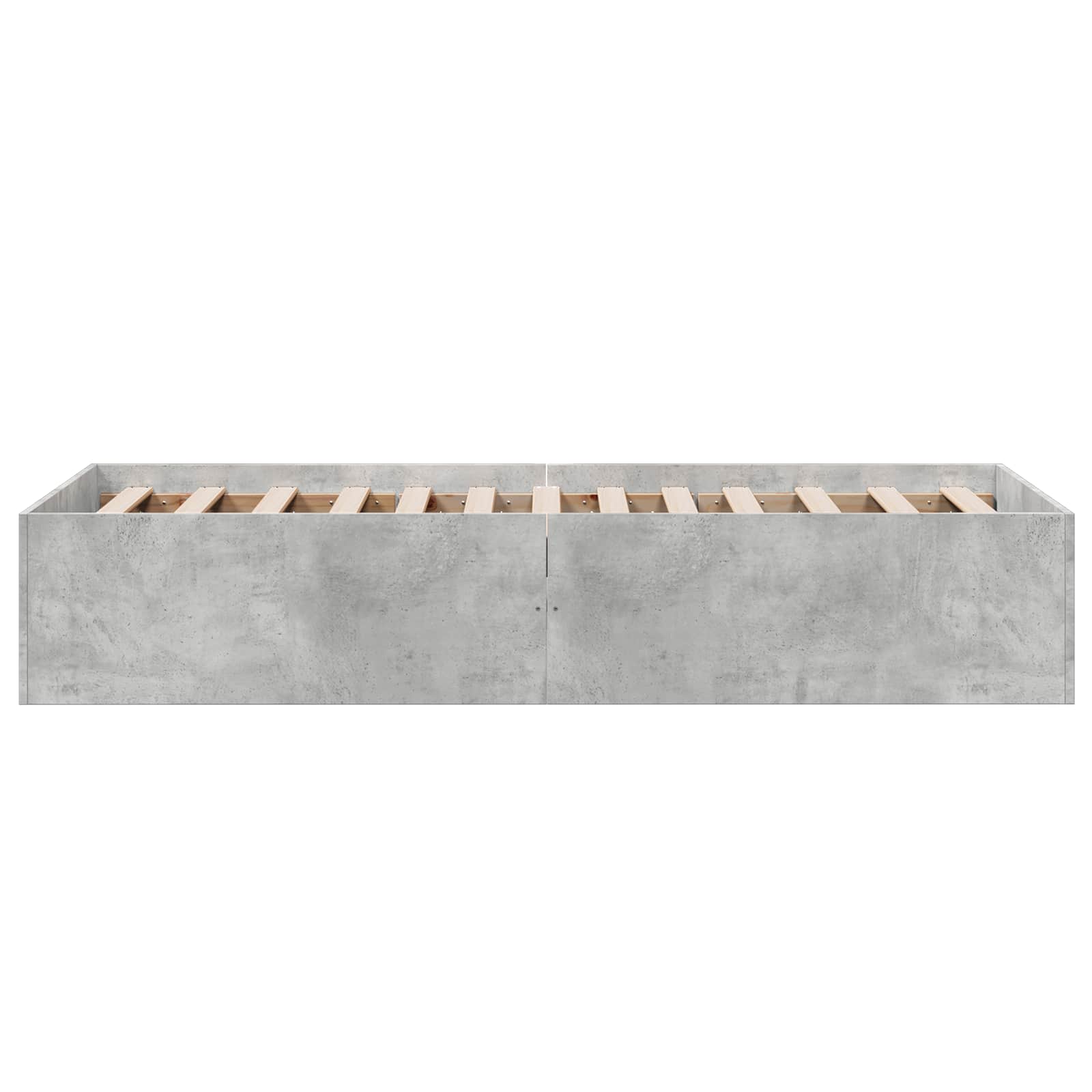 Grindų lovos rėmas Betono pilka 80 x 200 cm Apdirbta mediena