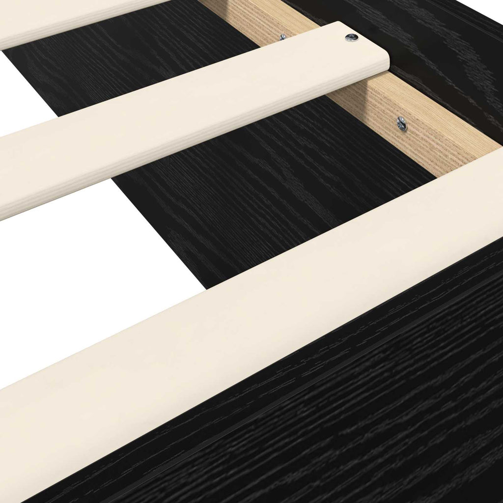 Grindų lovos rėmas Juodojo ąžuolo 80 x 200 cm Apdirbta mediena