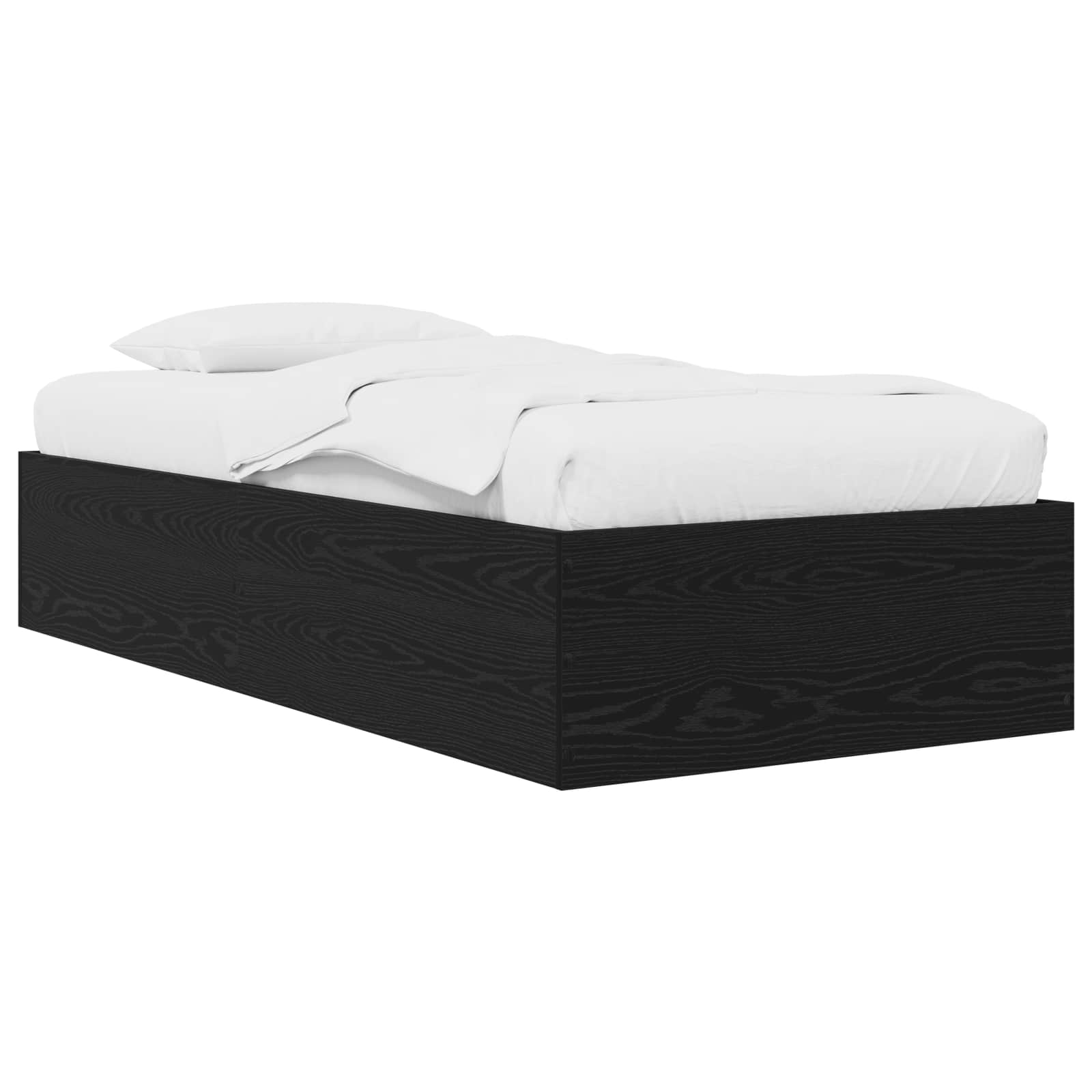 Grindų lovos rėmas Juodojo ąžuolo 80 x 200 cm Apdirbta mediena