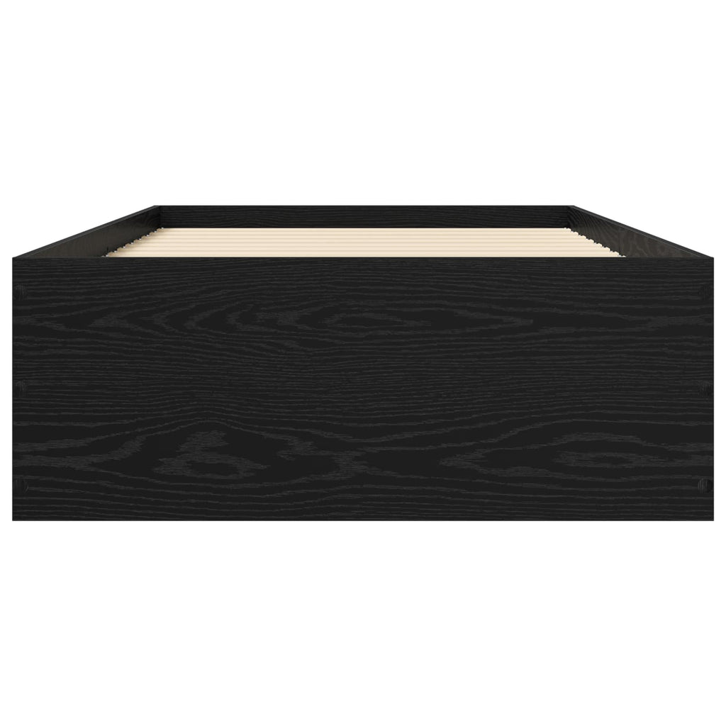 Grindų lovos rėmas Juodojo ąžuolo 80 x 200 cm Apdirbta mediena