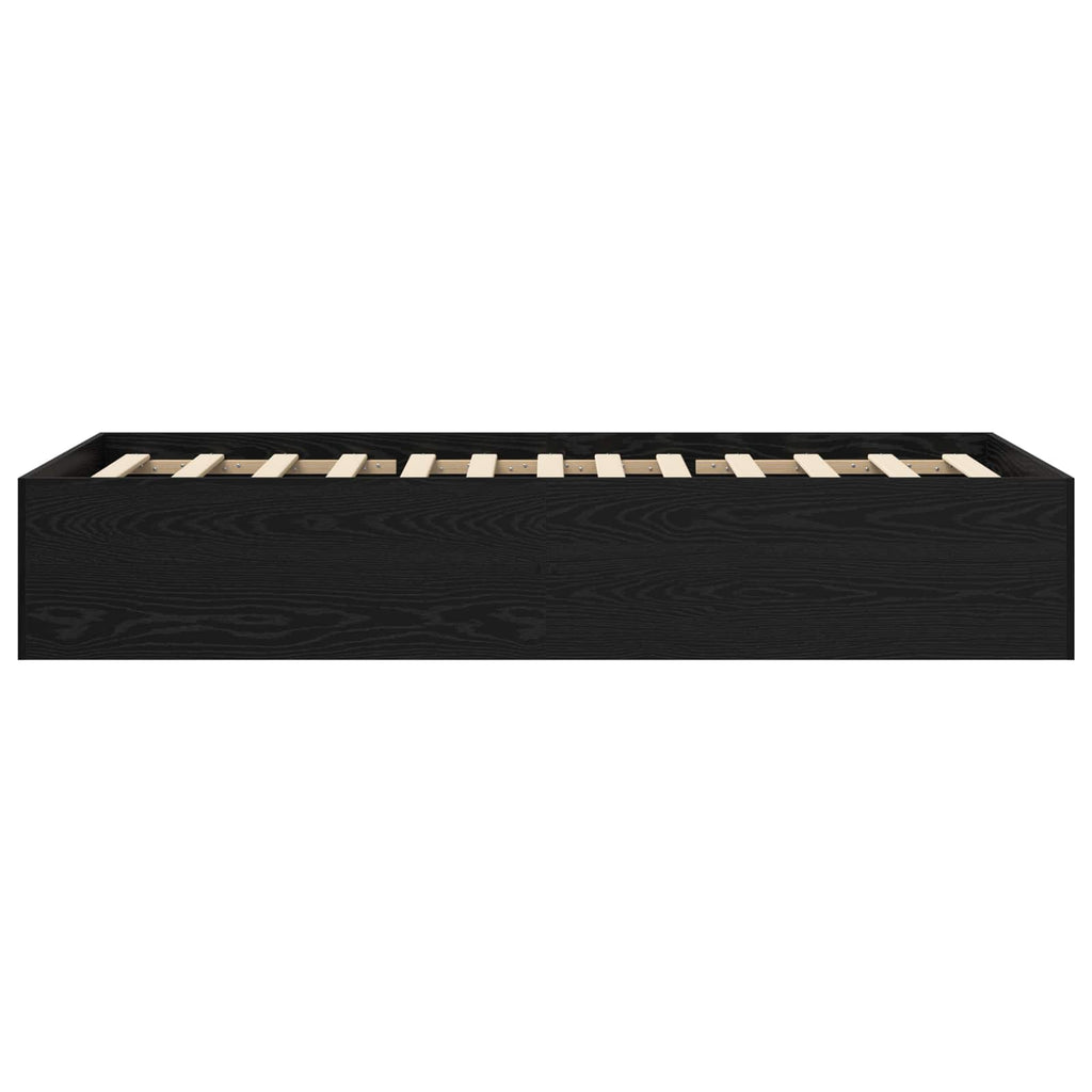 Grindų lovos rėmas Juodojo ąžuolo 80 x 200 cm Apdirbta mediena