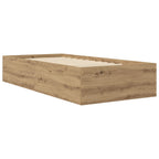 Grindų lovos rėmas Artisano ąžuolo 80 x 200 cm Apdirbta mediena