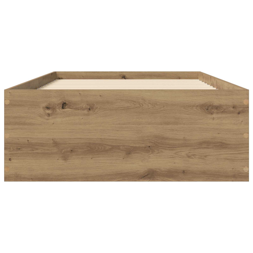 Grindų lovos rėmas Artisano ąžuolo 80 x 200 cm Apdirbta mediena