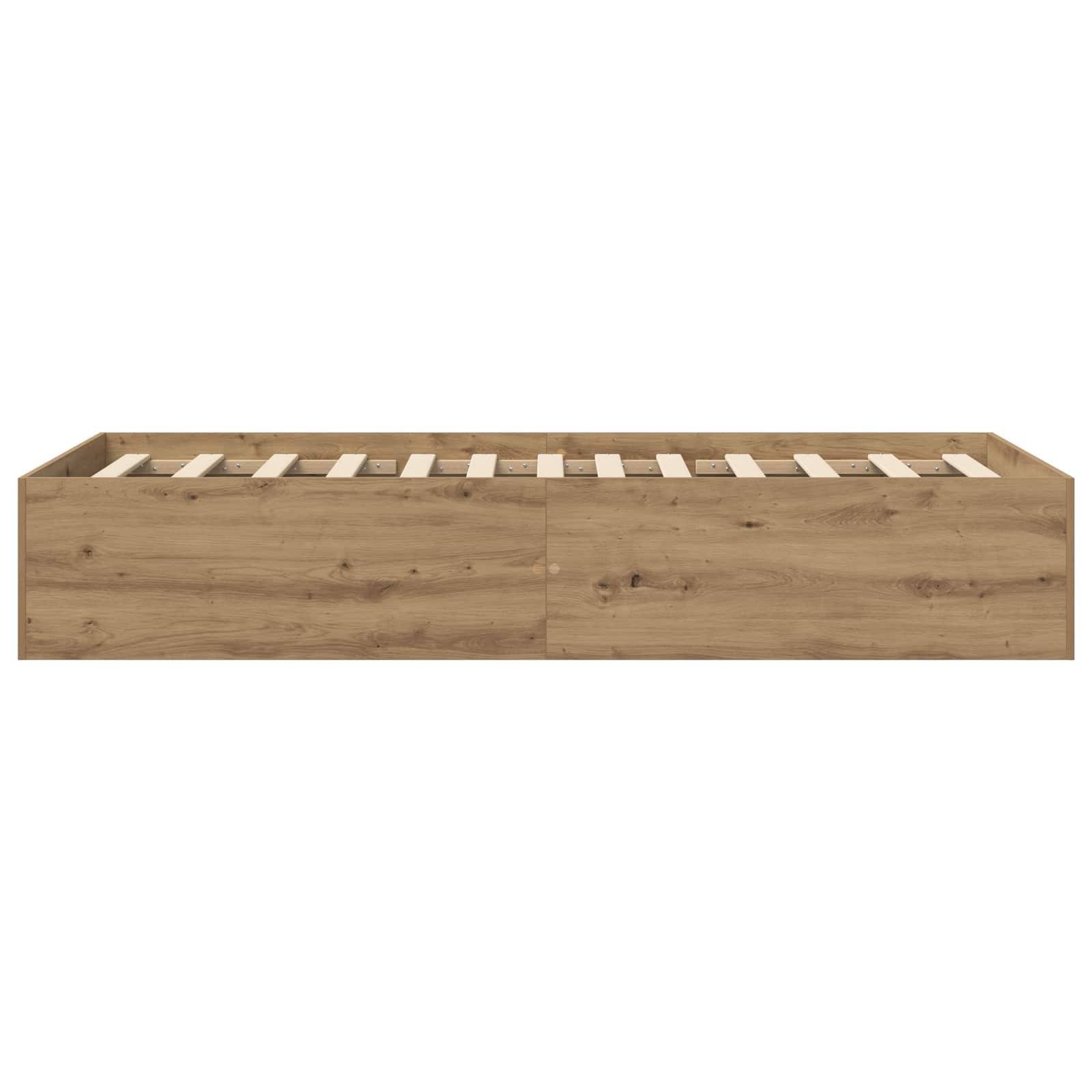 Grindų lovos rėmas Artisano ąžuolo 80 x 200 cm Apdirbta mediena