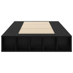 Lovos rėmas su saugojimu su lentyna Juodojo ąžuolo 80 x 200 cm