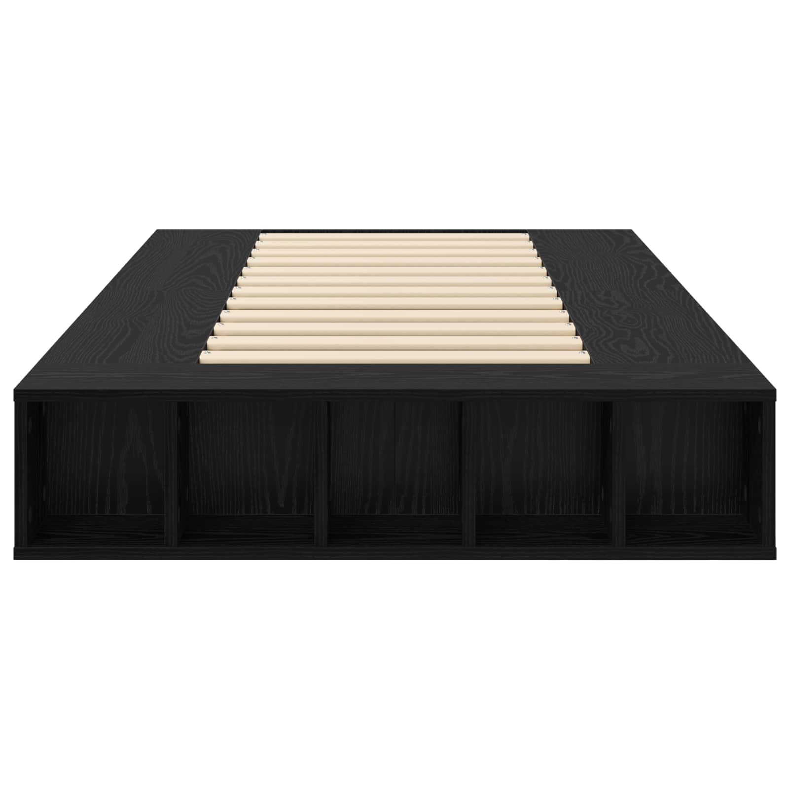 Lovos rėmas su saugojimu su lentyna Juodojo ąžuolo 80 x 200 cm