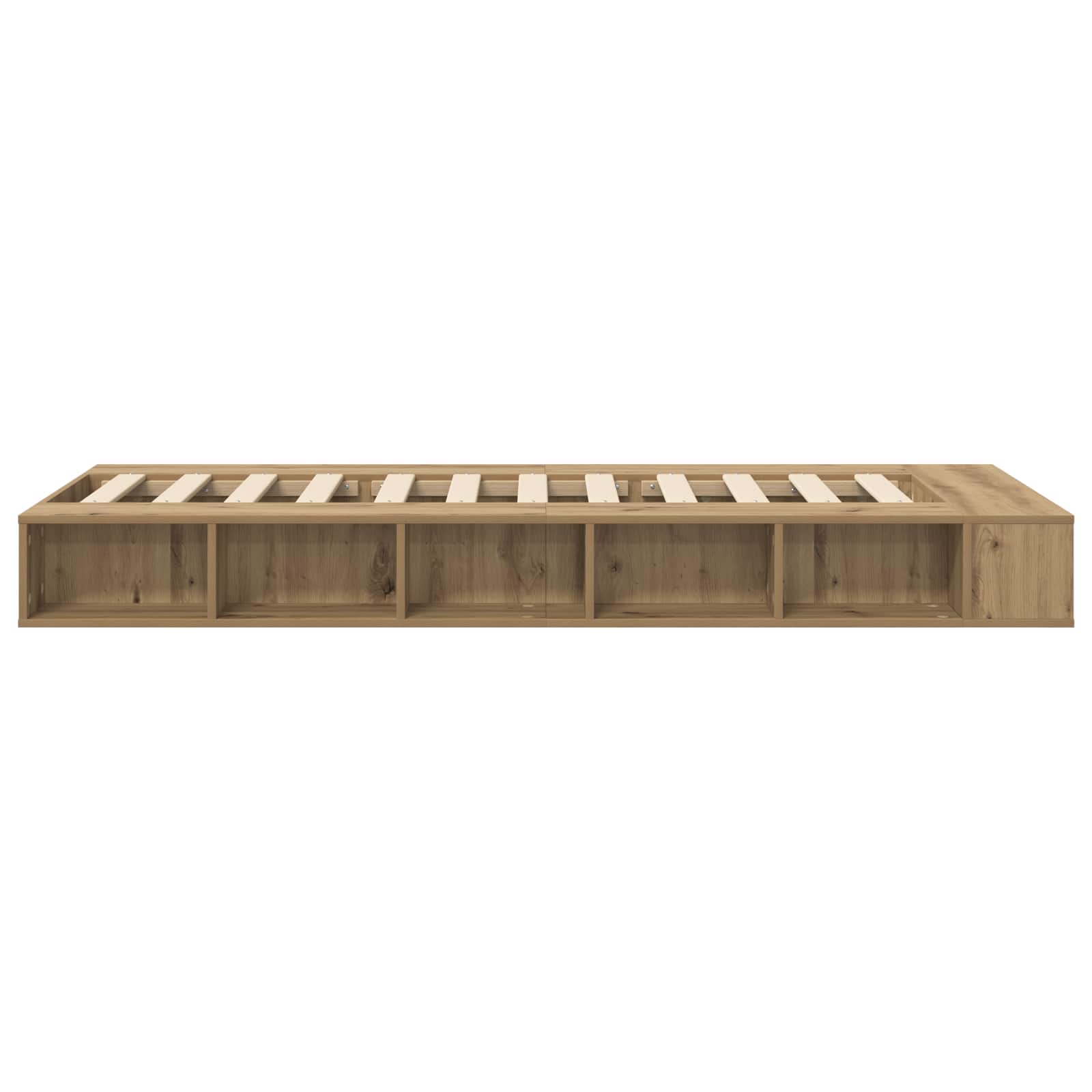 Lovos rėmas su saugojimu su lentyna Artisano ąžuolo 80 x 200 cm
