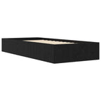 Lovos rėmas su saugojimu su lentyna Juodojo ąžuolo 80 x 200 cm